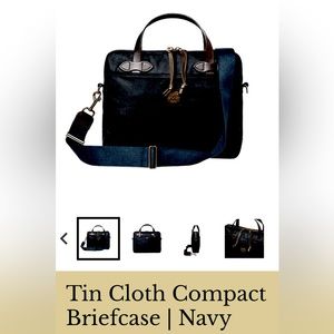 FILSON | Tin Cloth Compact Briefcase | Navy